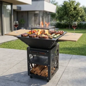 Collapsible Square BBQ Grill V2
