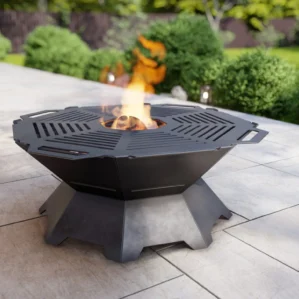 Octagon Weld Fire Pit Grill