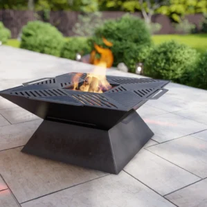Square Weld Fire Pit Grill