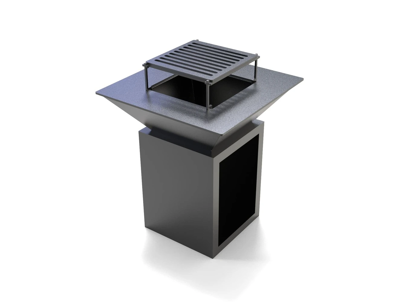 Square 32 Fire Pit Grill with Niche - Image 5