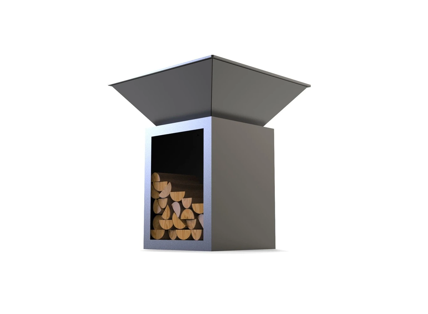 Square 32 Fire Pit Grill with Niche - Image 6