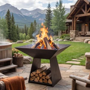 Square High Fire Pit