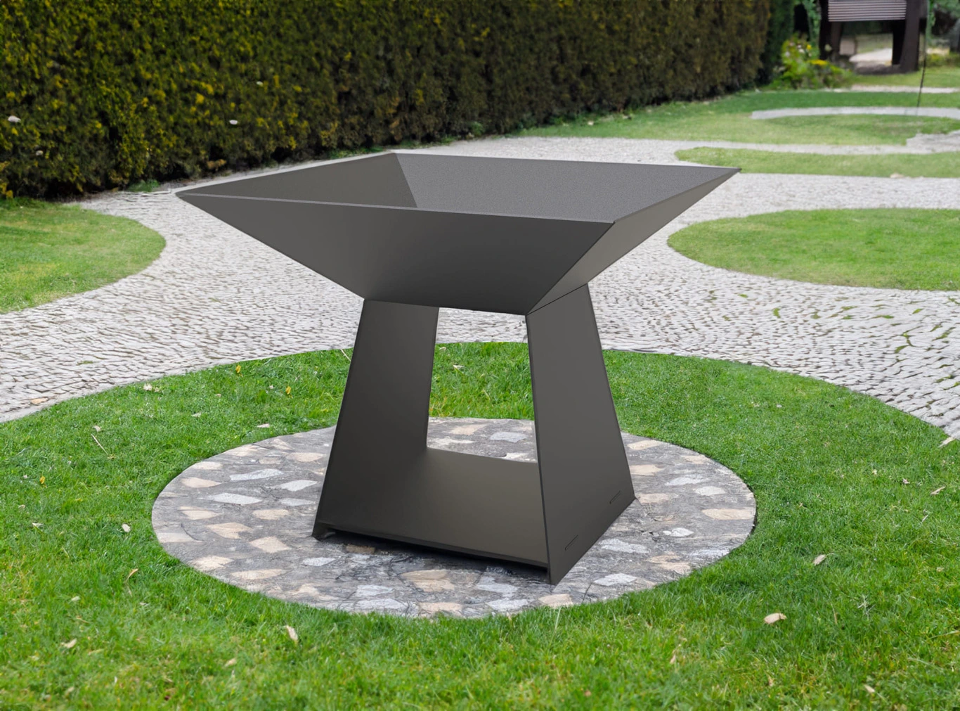 Square High Fire Pit - Image 3